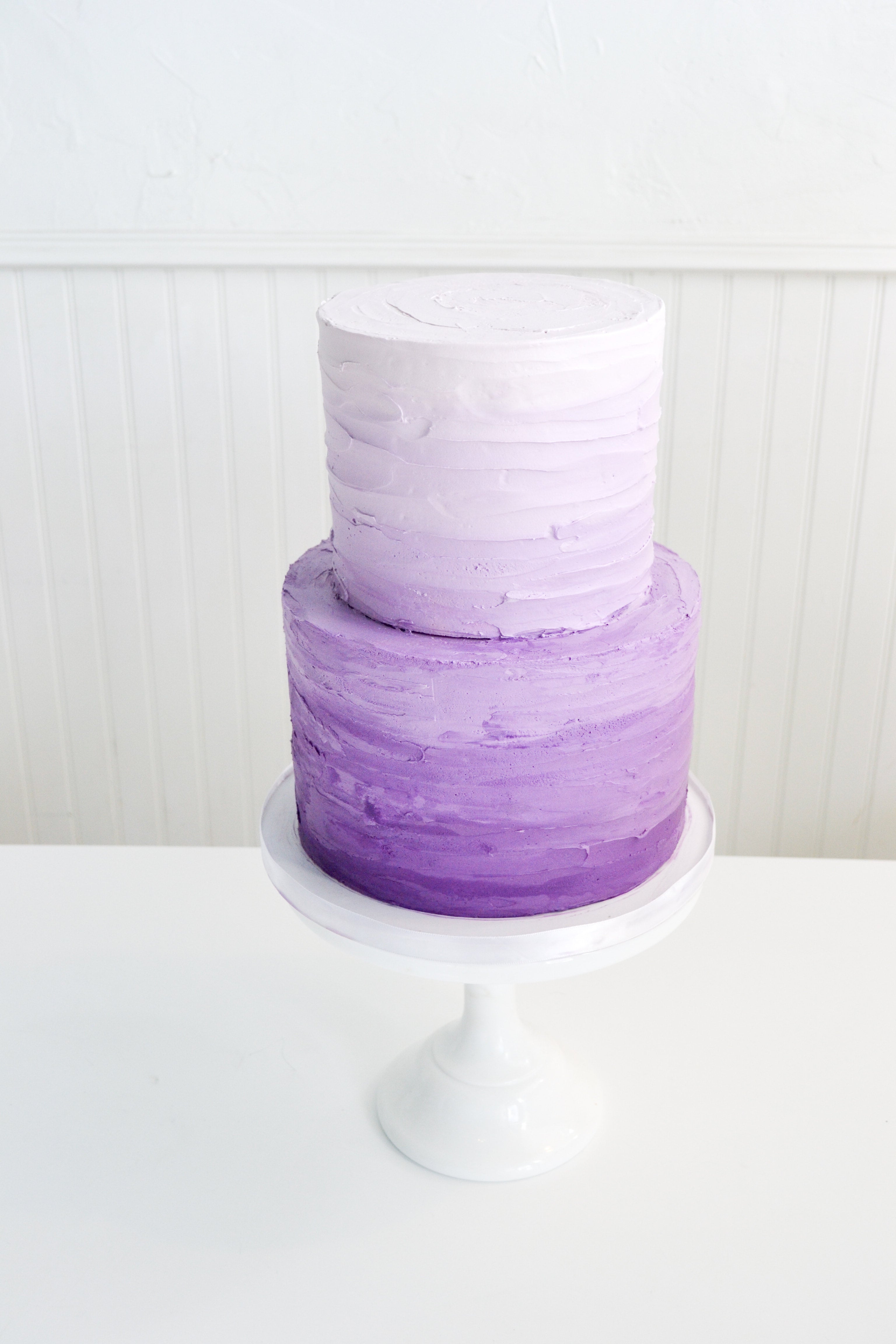 Easy and Vibrant Purple Ombre Cake Tutorial - YouTube