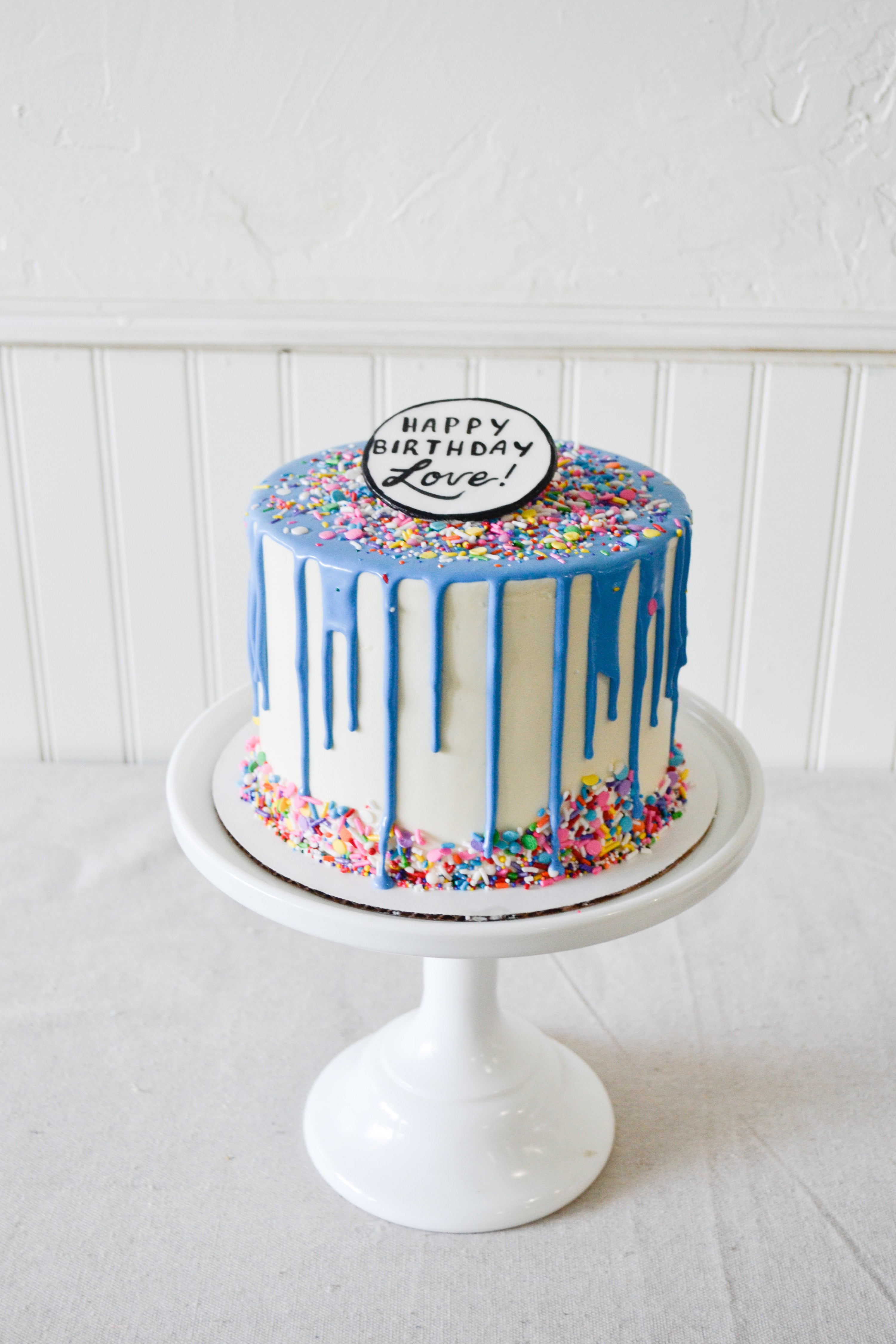 Sprinkle Drip Cake Tutorial - Sugar & Sparrow